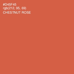 #D45F45 - Chestnut Rose Color Image